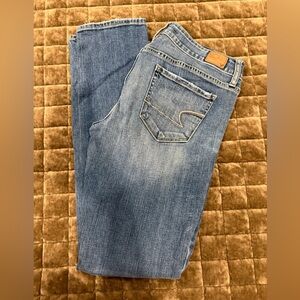 American Eagle Classic Blue Denim Skinny Jeans